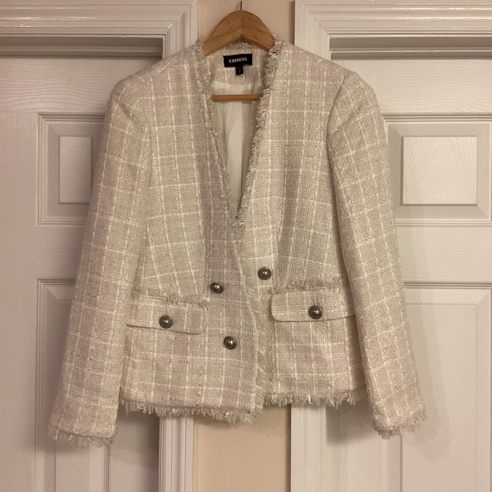 Express Tweed Boucle Jacket - Picture 3 of 12